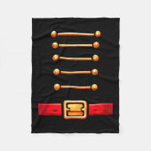 Nutcracker Costume Matching Toy Solider Women Kids Fleece Deken (Voorkant)