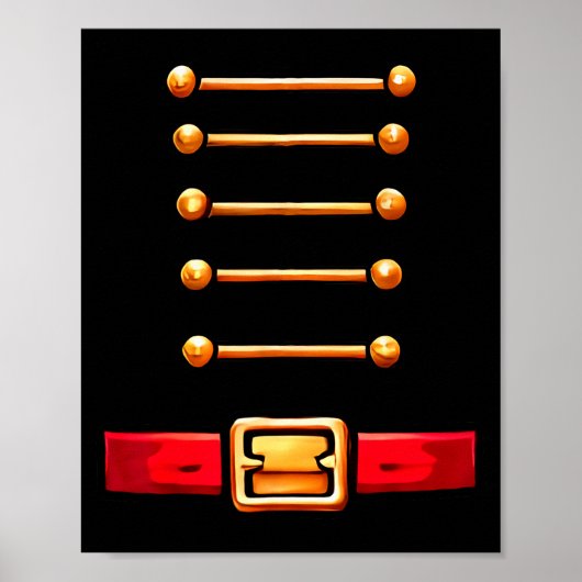 Nutcracker Costume Matching Toy Solider Women Kids Poster (Voorkant)