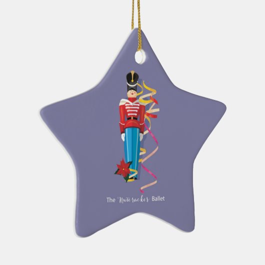Nutcracker Dance Ballet Performance Gefeliciteerd Keramisch Ornament (Rechts)