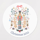 Nutcracker Design Stickers de Noël Étiquettes (Design 2)