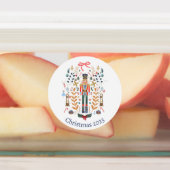 Nutcracker Design Stickers de Noël Étiquettes (Apposé)