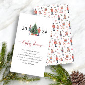 Nutcracker Display Shower Enclosure Card Informatiekaartje