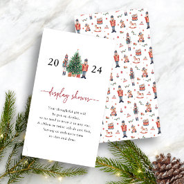 Nutcracker Display Shower Enclosure Card Informatiekaartje