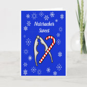 Nutcracker en Candy Cane-kerstkaart Kaart (Voorkant)