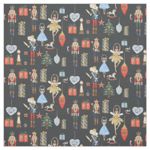 Nutcracker Fabric Dark Stof