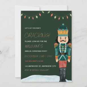 Nutcracker Fête de Noël Invitation