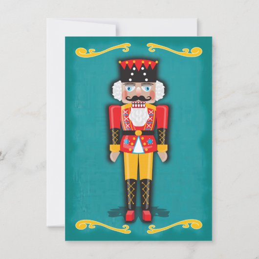 Nutcracker Fête de Noël Invitation (Dos)
