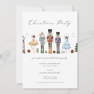 Nutcracker Fête de Noël Invitation Fête de Fêtes