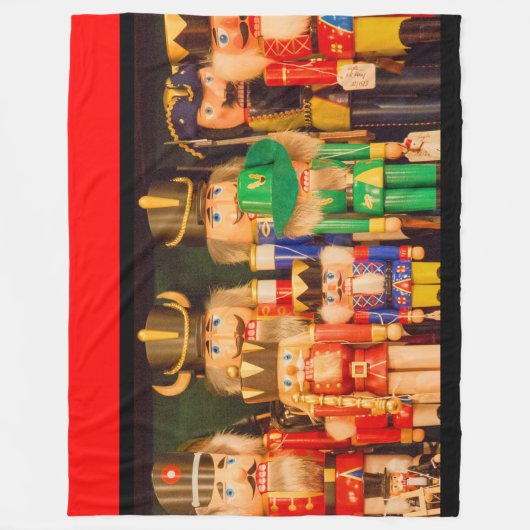 Nutcracker Fleece Throw Blanket (Voorkant)