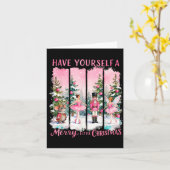 Nutcracker Friends Snow Globe Nk Coquette Bow Chri Kaart (Gele Bloem)