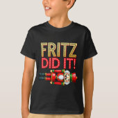 Nutcracker Fritz Did It Clara Funny Christmas Ball T-shirt (Voorkant)