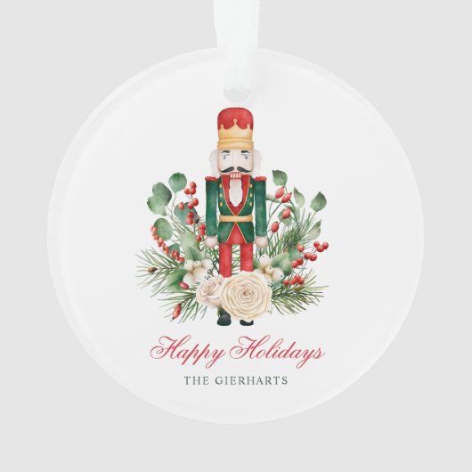 Nutcracker Happy Holidays Family Tree Decor (dos)