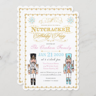 Nutcracker Hiver Fête Invitation