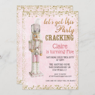 Nutcracker hiver Invitation d'anniversaire