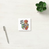 Nutcracker Holding Matcha Latte Grappige Noten Voo Post-it® Notes (Kantoor)