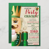 Nutcracker Holiday Christmas Invitation (Devant / Derrière)