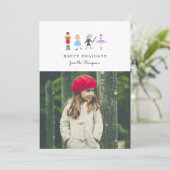Nutcracker Holiday-fotokaart Feestdagenkaart (Staand voorkant)