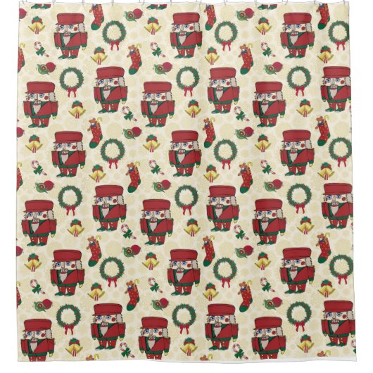 Nutcracker Holiday Kerstmis Douchegordijn (Voorkant)