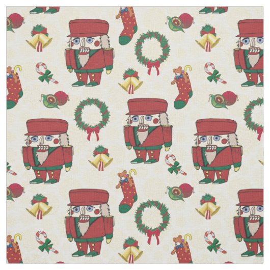 Nutcracker Holiday Kerstmis Stof (Swatch)
