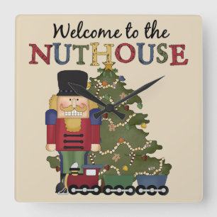 Nutcracker Holiday Wall klok