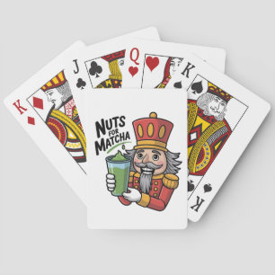 Nutcracker houdt van Matcha Latte Funny Nuts voor Pokerkaarten