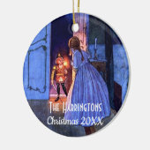 Nutcracker  Illustratie Elegant Monogram Keramisch Ornament (Links)