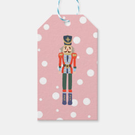 Nutcracker Illustratie kerstontwerp Klassiek Cadeaulabel