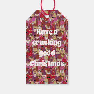 Nutcracker International Band - Roze Kerstmis Cadeaulabel