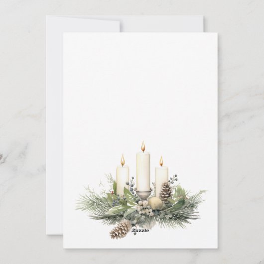 Nutcracker Invitation de vacances, Élégant Noël bl (Dos)