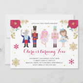 Nutcracker Invitation Plum de sucre Fée Invitation (Devant)