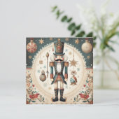 Nutcracker Joyeuse carte de voeux de Noël (Debout devant)