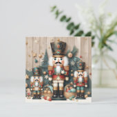 Nutcracker Joyeuse carte de voeux de Noël (Debout devant)