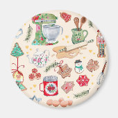 Nutcracker karakter schattige keukenkoekjes magneet (Voorkant)