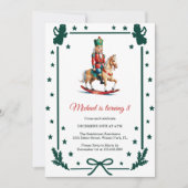 Nutcracker Kerst Kinderverjaardagsfeestje Kaart (Voorkant)