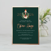 Nutcracker Kerst Open Huis Script Folie Uitnodiging (Staand Voorkant)