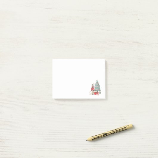 Nutcracker-kerstbriefjes Post-it® Notes (Op bureau)