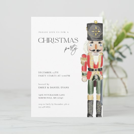 Nutcracker-kerstfeestdag Kaart (Staand voorkant)