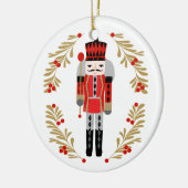 Nutcracker kerstprins keramisch ornament (Links)