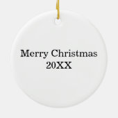 Nutcracker kerstprins keramisch ornament (Achterkant)