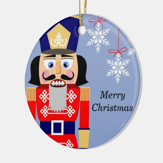 Nutcracker-kerstversiering Keramisch Ornament (Links)