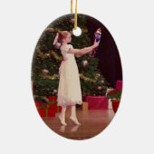 Nutcracker-kerstversiering Keramisch Ornament (Achterkant)