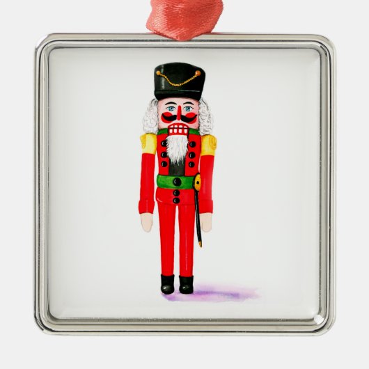 Nutcracker-kerstversiering Metalen Ornament (Voorkant)