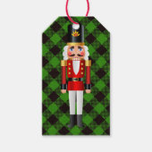 Nutcracker-kerstzwarte groene speldenmaker Persona Cadeaulabel (Voorkant)