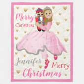 Nutcracker Lt Brwn Hair Fleece Blanket/Large (Voorkant)