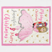 Nutcracker Lt Brwn Hair Fleece Blanket/Large Deken (Voorkant (Horizontaal))