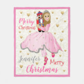 Nutcracker Lt Brwn Hair Fleece Blanket/Medium Deken (Voorkant)