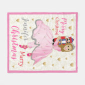 Nutcracker Lt Brwn Hair Fleece Blanket/Medium Deken (Voorkant (Horizontaal))