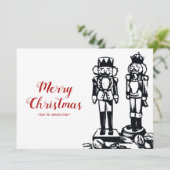 Nutcracker Merry-kerstkaart Feestdagenkaart (Staand voorkant)