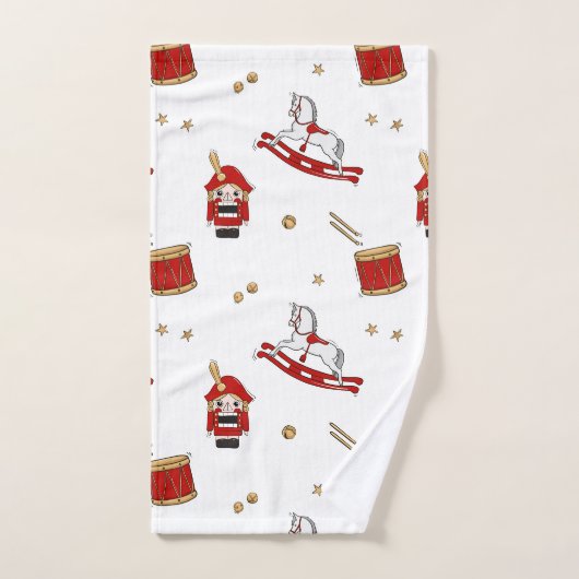 Nutcracker motif de Noël (Serviette à main)