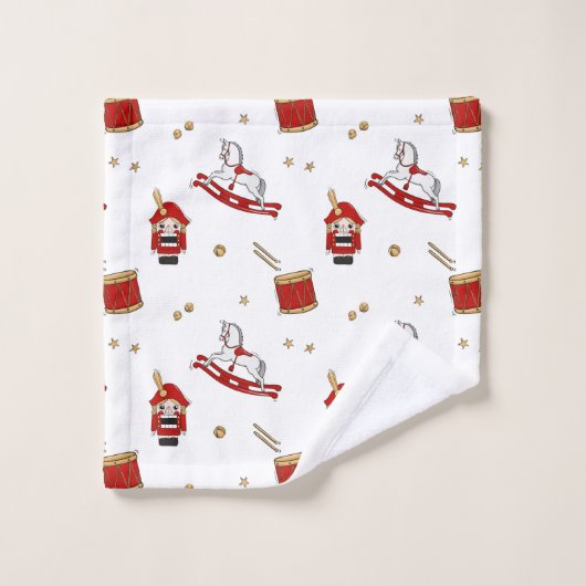 Nutcracker motif de Noël (Gant de toilette)